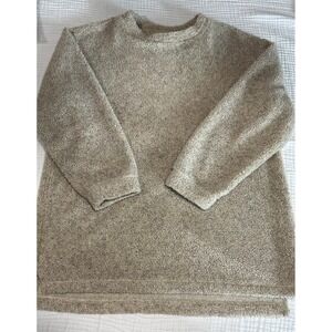 Woolrich Rugged Outdoorwear Beige Fleece Pullover‎ Top | Size L